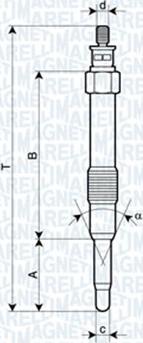 Magneti Marelli 062900000304 - Bougie de préchauffage cwaw.fr