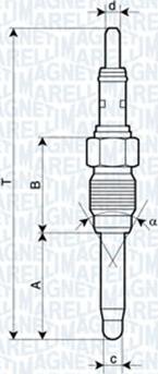 Magneti Marelli 062900084304 - Bougie de préchauffage cwaw.fr