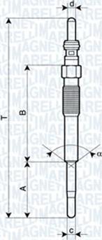 Magneti Marelli 062900080304 - Bougie de préchauffage cwaw.fr