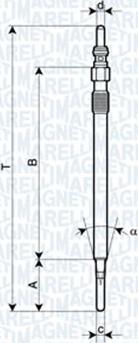 Magneti Marelli 062900081304 - Bougie de préchauffage cwaw.fr