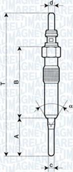 Magneti Marelli 062900087304 - Bougie de préchauffage cwaw.fr