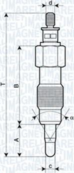 Magneti Marelli 062900073304 - Bougie de préchauffage cwaw.fr