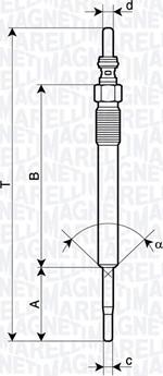 Magneti Marelli 062900140304 - Bougie de préchauffage cwaw.fr