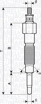 Magneti Marelli 062900142304 - Bougie de préchauffage cwaw.fr