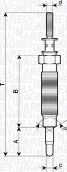 Magneti Marelli 062900134304 - Bougie de préchauffage cwaw.fr