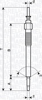 Magneti Marelli 062900135304 - Bougie de préchauffage cwaw.fr