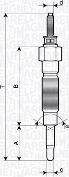 Magneti Marelli 062900132304 - Bougie de préchauffage cwaw.fr