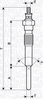 Magneti Marelli 062900125304 - Bougie de préchauffage cwaw.fr