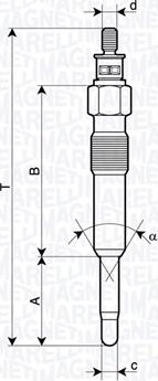 Magneti Marelli 062900126304 - Bougie de préchauffage cwaw.fr