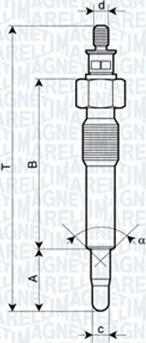 Magneti Marelli 062583202304 - Bougie de préchauffage cwaw.fr