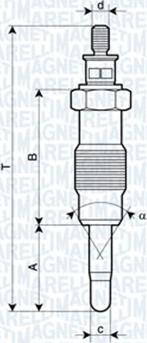 Magneti Marelli 062582804304 - Bougie de préchauffage cwaw.fr