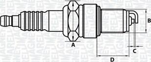 Magneti Marelli 062000773304 - Bougie d'allumage cwaw.fr