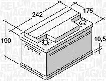 Magneti Marelli 067106345010 - Batterie de démarrage cwaw.fr