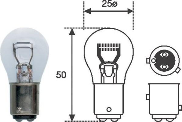 Magneti Marelli 008529100000 - Ampoule, feu stop cwaw.fr