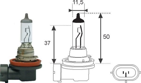 Magneti Marelli 002549100000 - Ampoule, projecteur longue portée cwaw.fr