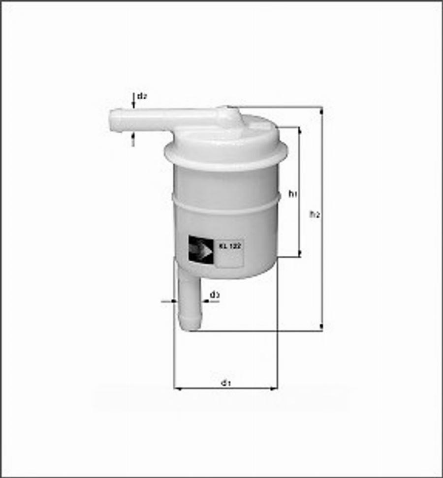 Magneti Marelli 154096315810 - Filtre à carburant cwaw.fr