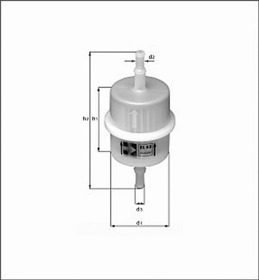 Magneti Marelli 154076378870 - Filtre à carburant cwaw.fr