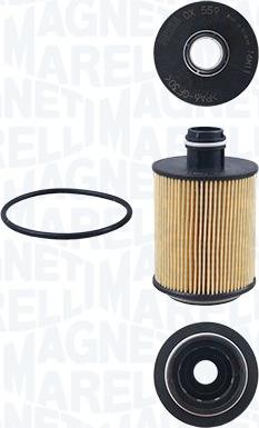 Magneti Marelli 154703873580 - Filtre à huile cwaw.fr