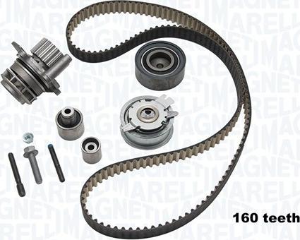 Magneti Marelli 341404080002 - Pompe à eau + kit de courroie de distribution cwaw.fr