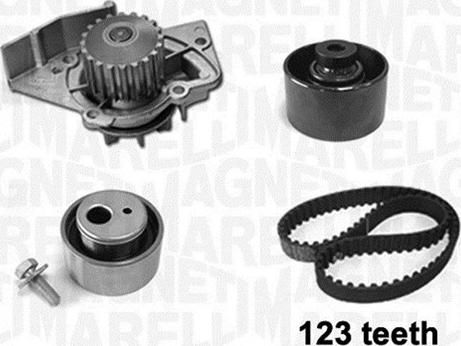 Magneti Marelli 341404160001 - Pompe à eau + kit de courroie de distribution cwaw.fr