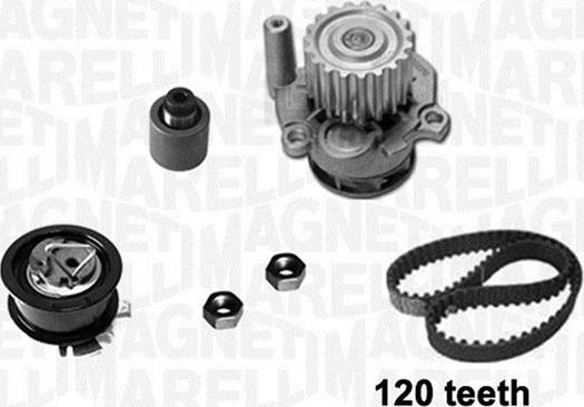 Magneti Marelli 341404790001 - Pompe à eau + kit de courroie de distribution cwaw.fr