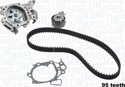 Magneti Marelli 341404700001 - Pompe à eau + kit de courroie de distribution cwaw.fr