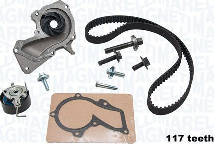 Magneti Marelli 341405780001 - Pompe à eau + kit de courroie de distribution cwaw.fr