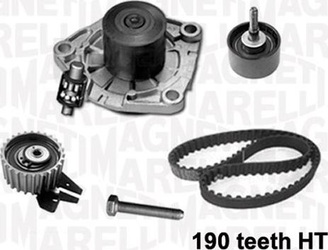 Magneti Marelli 341401040001 - Pompe à eau + kit de courroie de distribution cwaw.fr