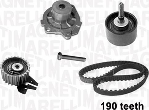 Magneti Marelli 341401050001 - Pompe à eau + kit de courroie de distribution cwaw.fr