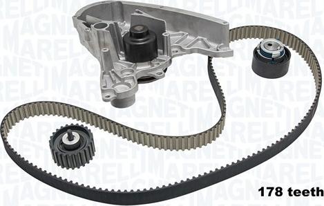 Magneti Marelli 341401130001 - Pompe à eau + kit de courroie de distribution cwaw.fr