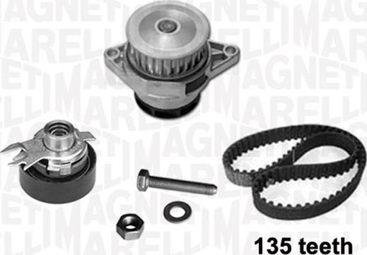 Magneti Marelli 341401370001 - Pompe à eau + kit de courroie de distribution cwaw.fr