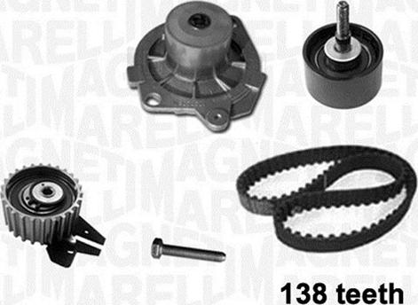 Magneti Marelli 341403980001 - Pompe à eau + kit de courroie de distribution cwaw.fr