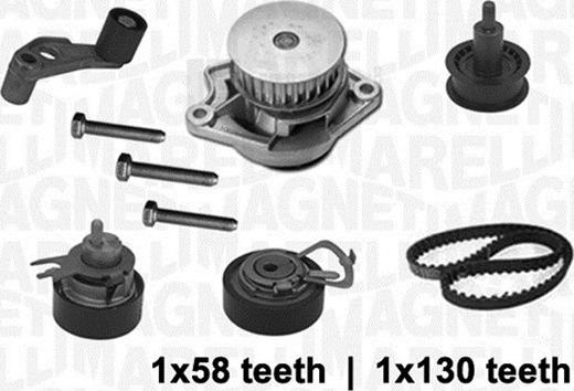 Magneti Marelli 341403680001 - Pompe à eau + kit de courroie de distribution cwaw.fr