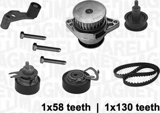 Magneti Marelli 341403680002 - Pompe à eau + kit de courroie de distribution cwaw.fr