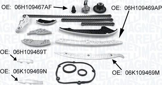 Magneti Marelli 341500001370 - Kit de distribution par chaîne cwaw.fr