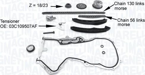 Magneti Marelli 341500001200 - Kit de distribution par chaîne cwaw.fr