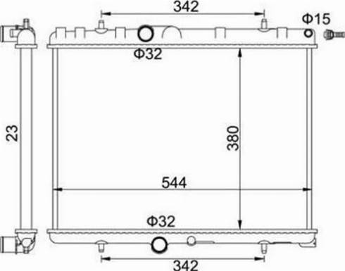 Magneti Marelli 359000391260 - Radiateur, refroidissement du moteur cwaw.fr