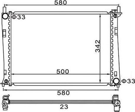 Magneti Marelli 359000301830 - Radiateur, refroidissement du moteur cwaw.fr