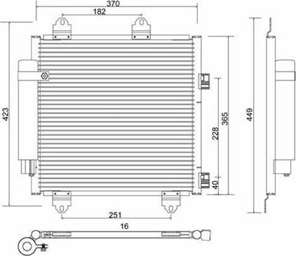 Magneti Marelli 359003220460 - Condensateur, climatisation cwaw.fr