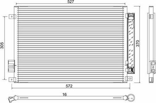 Magneti Marelli 359003220580 - Condensateur, climatisation cwaw.fr