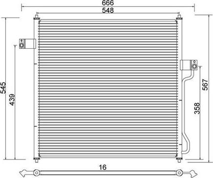 Magneti Marelli 359003220680 - Condensateur, climatisation cwaw.fr