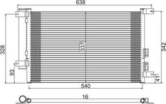 Magneti Marelli 359003220020 - Condensateur, climatisation cwaw.fr