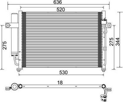 Magneti Marelli 359003220870 - Condensateur, climatisation cwaw.fr