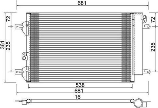 Magneti Marelli 359003221690 - Condensateur, climatisation cwaw.fr