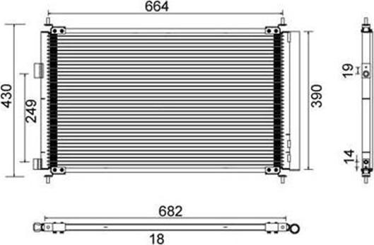 Magneti Marelli 359003221600 - Condensateur, climatisation cwaw.fr