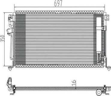 Magneti Marelli 359003221140 - Condensateur, climatisation cwaw.fr