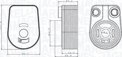 Magneti Marelli 350300002800 - Radiateur d'huile cwaw.fr