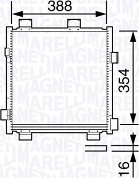 Magneti Marelli 350203695000 - Condensateur, climatisation cwaw.fr