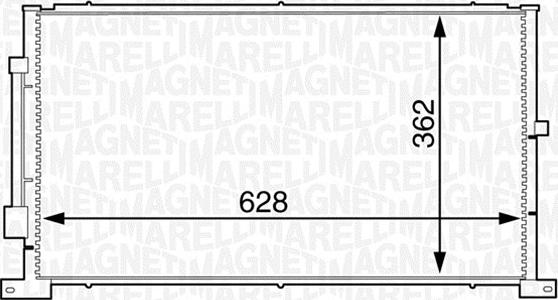 Magneti Marelli 350203608000 - Condensateur, climatisation cwaw.fr