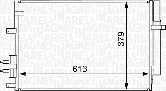 Magneti Marelli 350203615000 - Condensateur, climatisation cwaw.fr